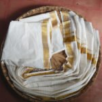 Classic Gold Stripe Kasavu Set Saree