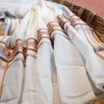 Peach Brown Silver Kasavu